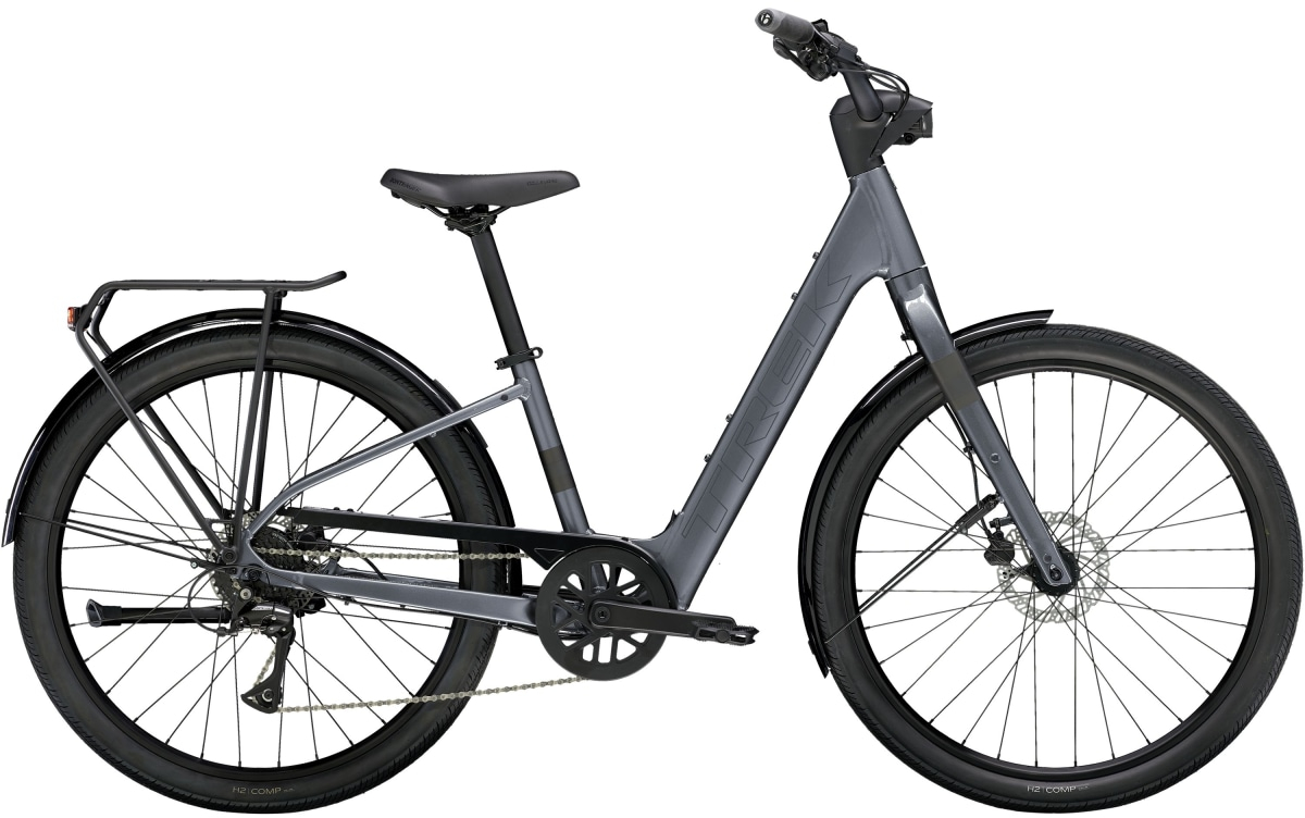 Trek 2025 Verve+ 1 Lowstep LT 252Wh Electric Bike L GALACTIC GREY