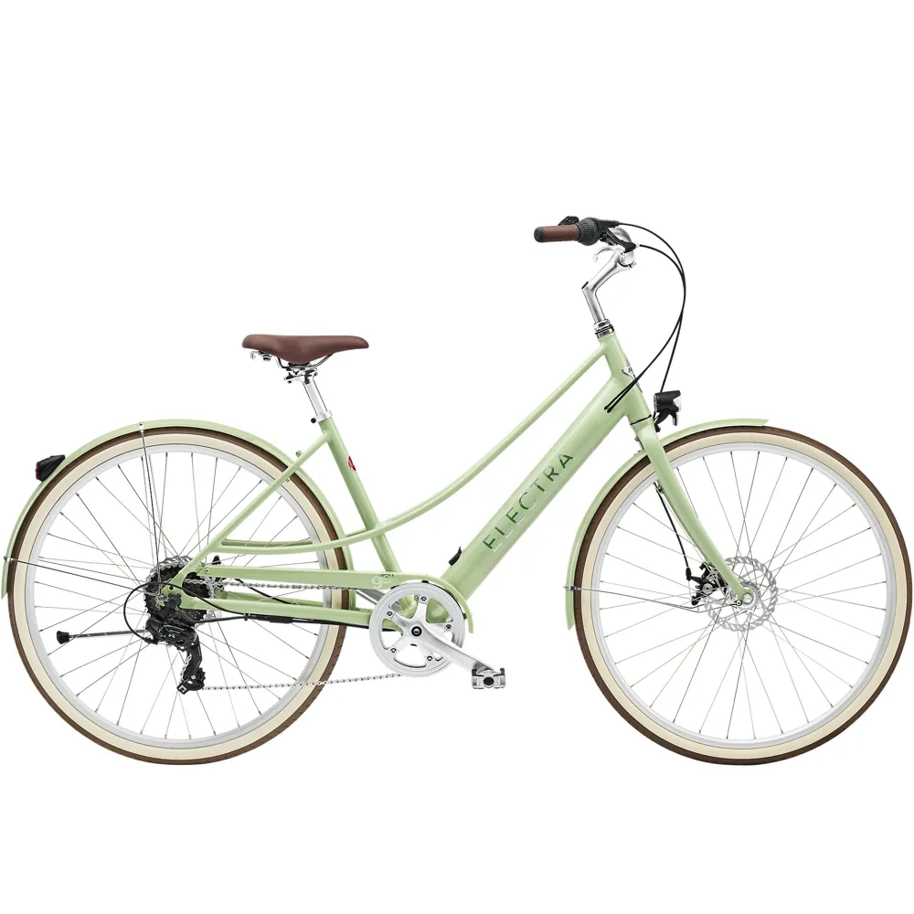 Electra Loft Go 7D EQ Step-Thru Hybrid Electric Bike 2023 Matcha Green