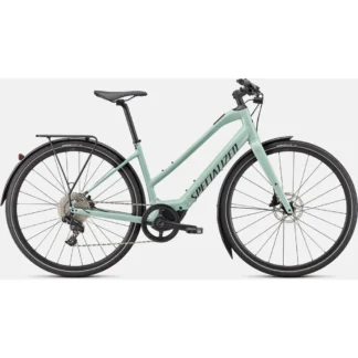 Specialized Turbo Vado SL 4.0 Step-Through EQ Electric Hybrid Bike 2024 White Sage/ Black