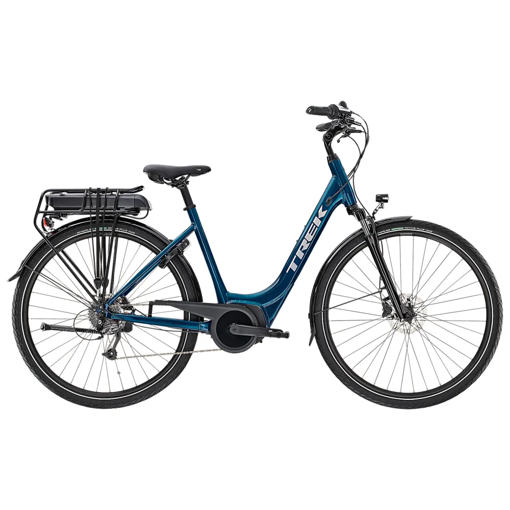 Trek Verve+ 1 Lowstep 500wh Electric Bike 2022 Dark aquatic