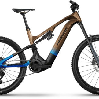Haibike 2026 HYBE CF 9 Full Suspension Electric Mountain Bike L Brown - Cycles UK