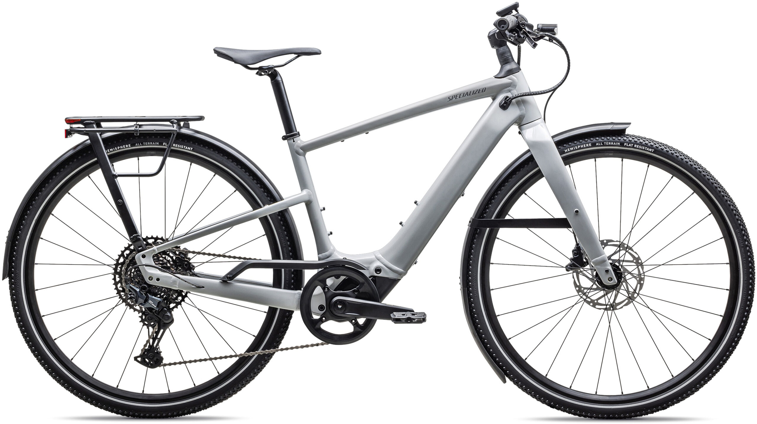 Specialized 2026 Vado SL 5.0 2 Electric Hybrid Bike M Gloss Dove Gray / Cool Grey Frost - Cycles UK